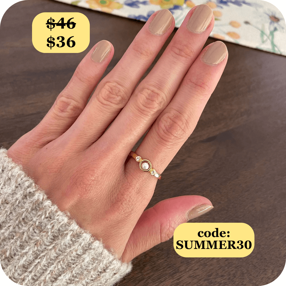 Mindful Pearl Fidget Ring