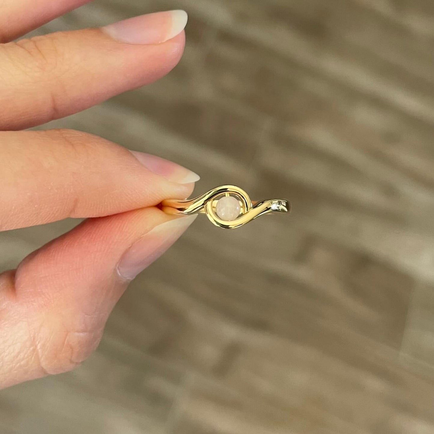 Serenity Rose Quartz Fidget Ring