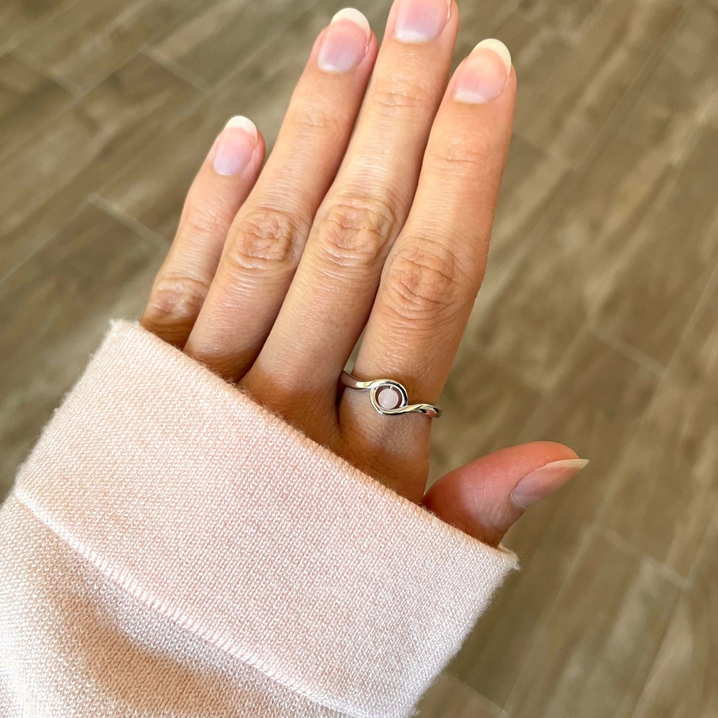 Serenity Rose Quartz Fidget Ring