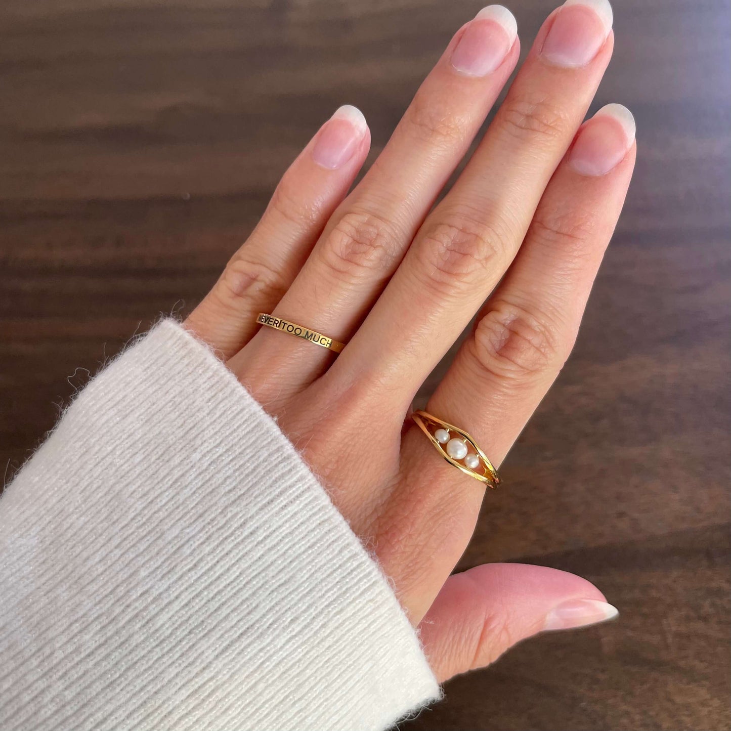Worthy Affirmation Stacking Ring