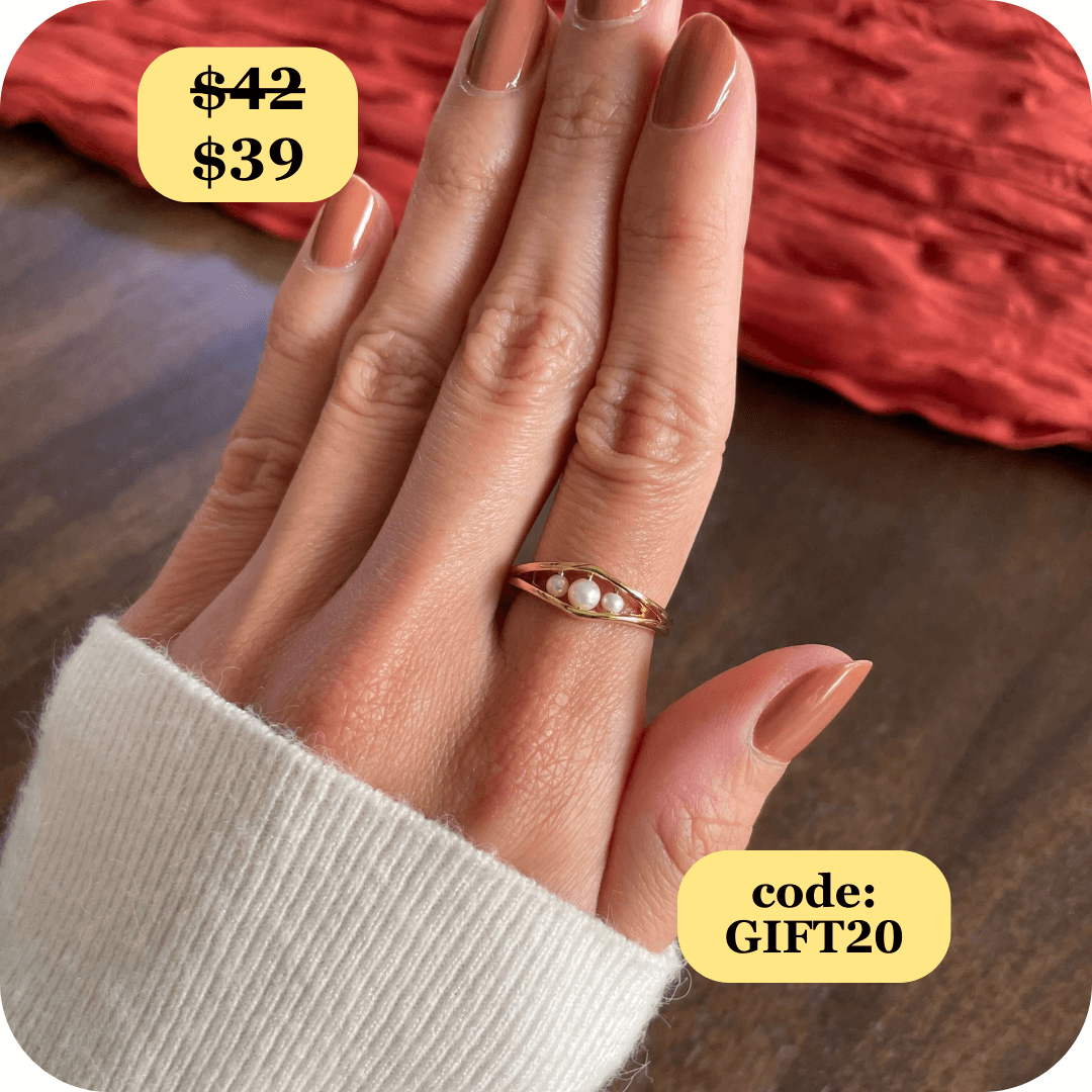 Allure Pearl Fidget Ring