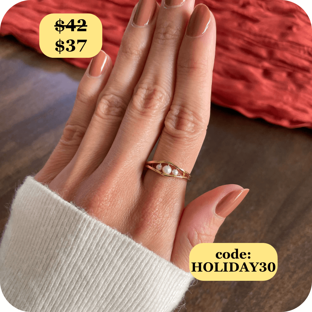 Allure Pearl Fidget Ring