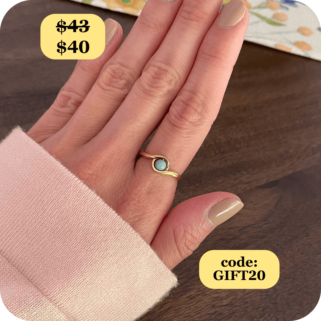 Arise Amazonite Fidget Ring