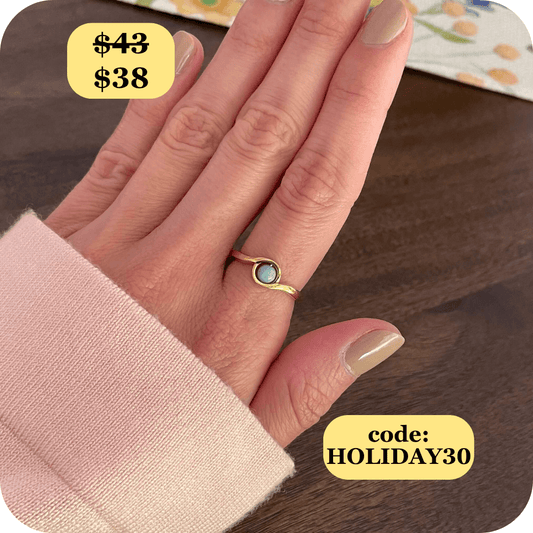 Arise Amazonite Fidget Ring