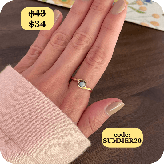 Arise Amazonite Fidget Ring