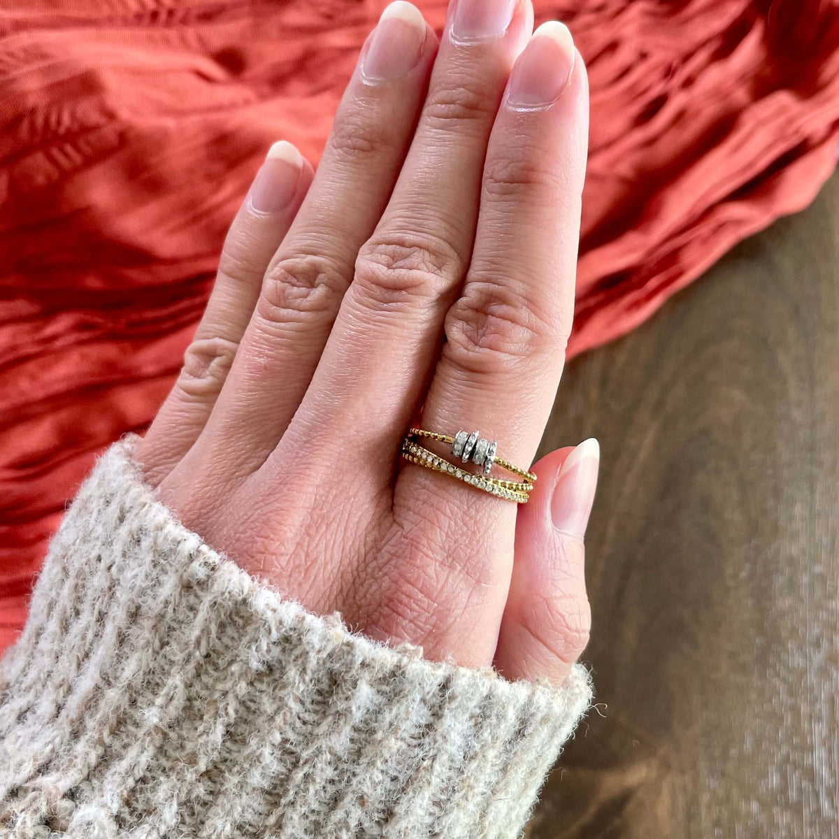 Brilliance Waterproof Fidget Ring