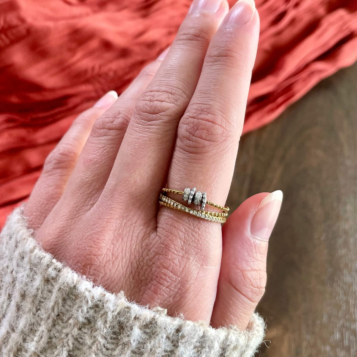 Brilliance Waterproof Fidget Ring