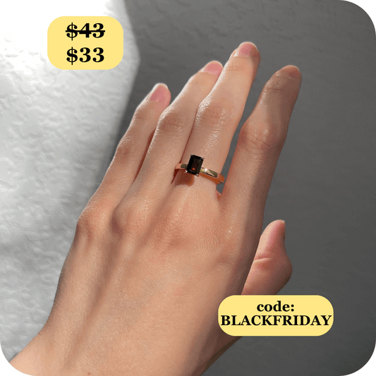 Charmed Garnet Fidget Ring