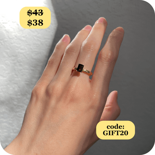 Charmed Garnet Fidget Ring