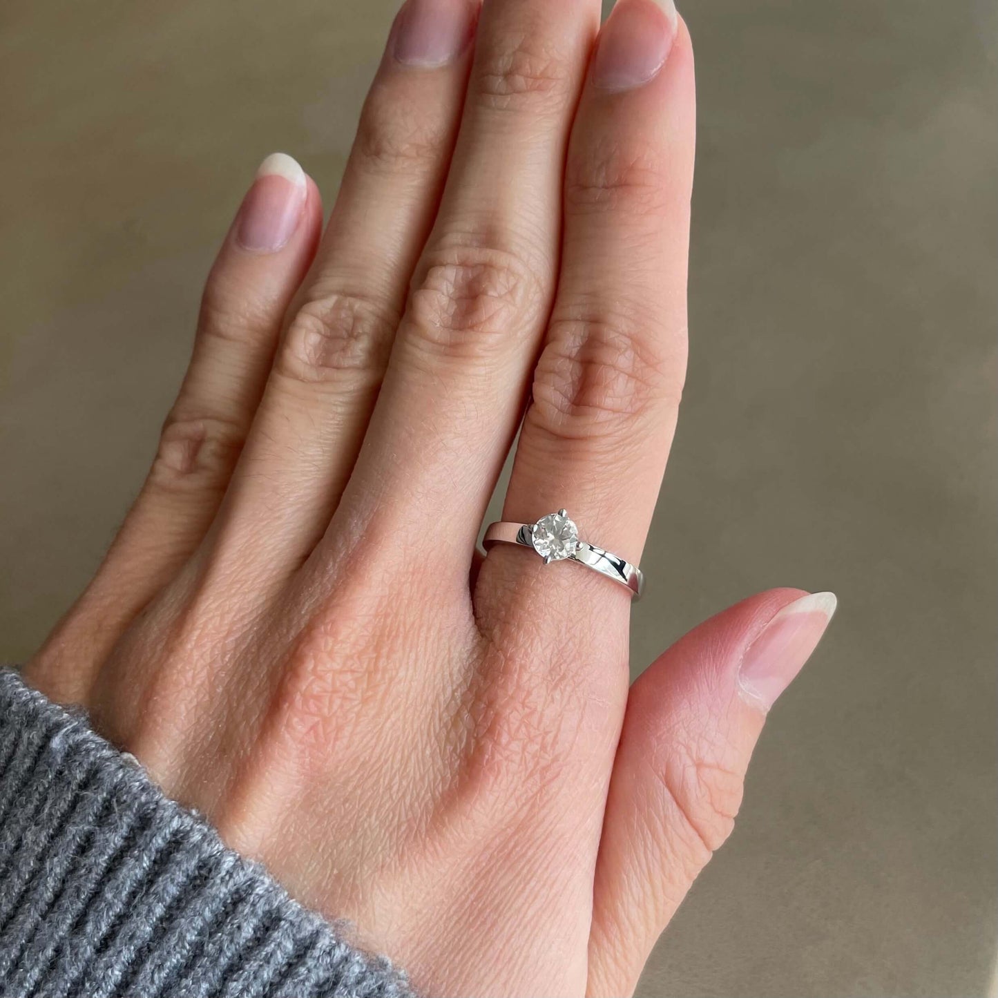 Clarity White Topaz Fidget Ring