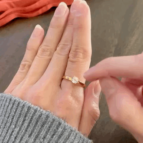 Clarity White Topaz Fidget Ring