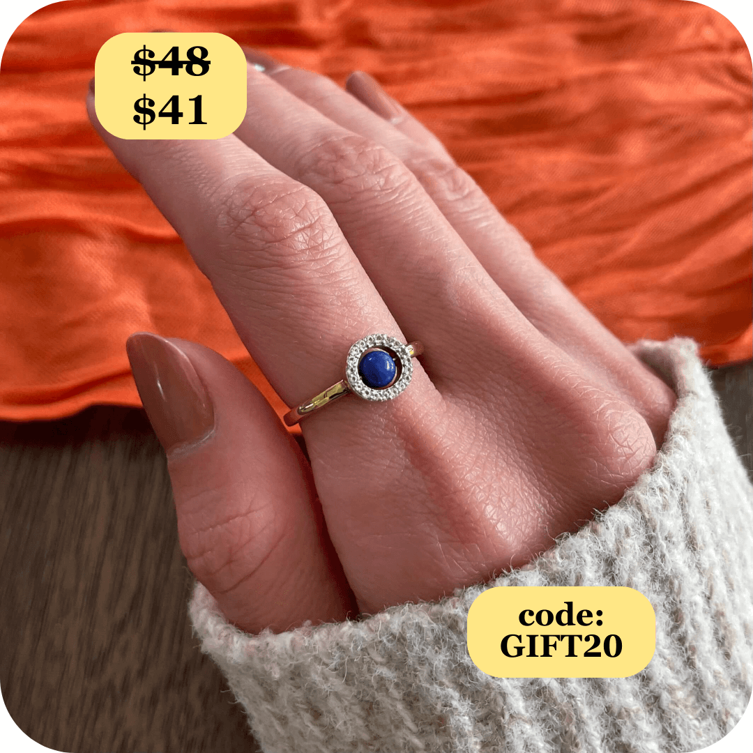 Enchant Blue Lapis Fidget Ring