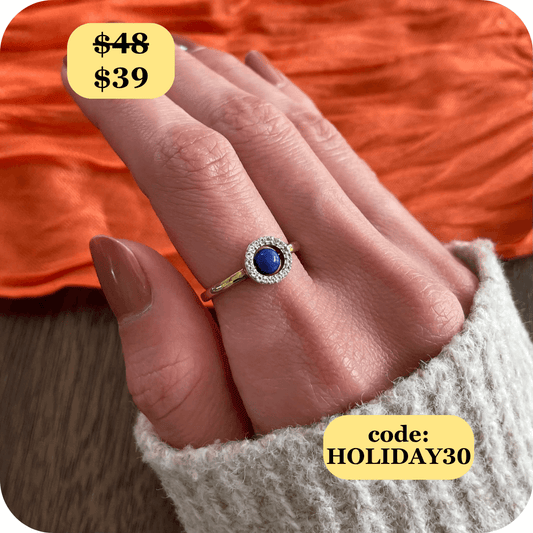 Enchant Blue Lapis Fidget Ring