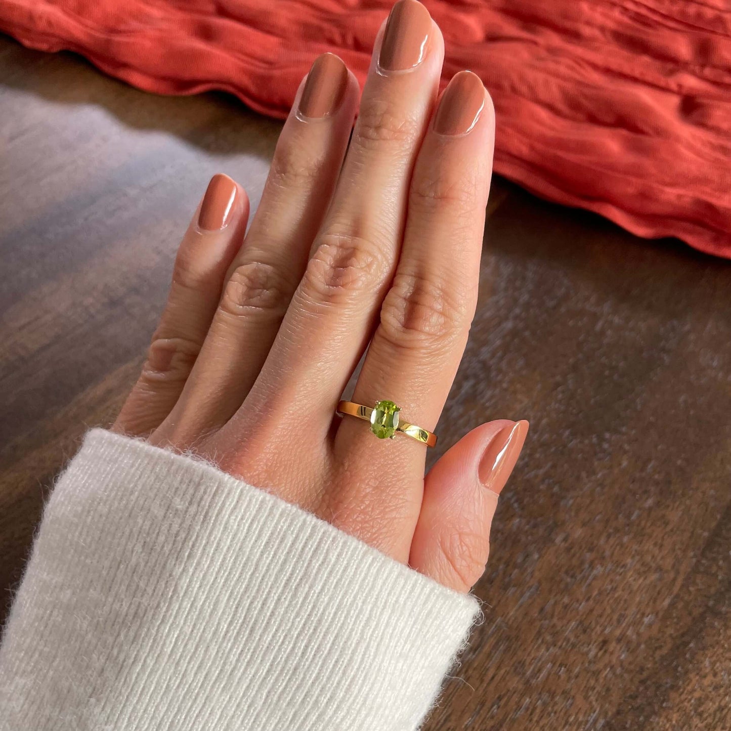 Enlight Peridot Fidget Ring