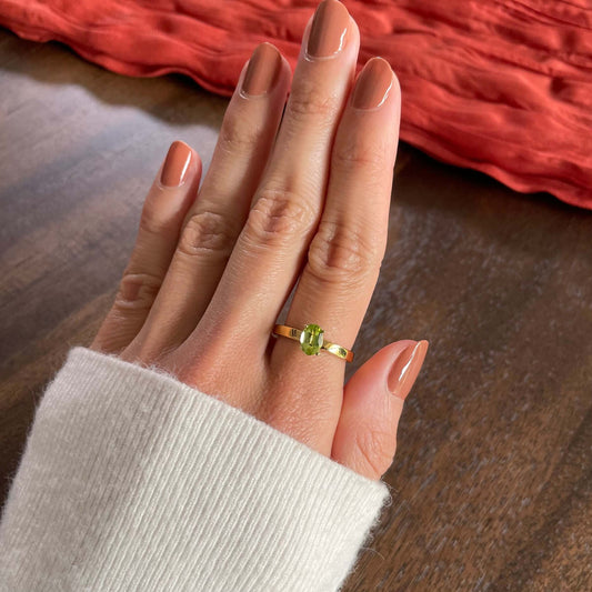 Enlight Peridot Fidget Ring