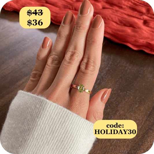 Enlight Peridot Fidget Ring