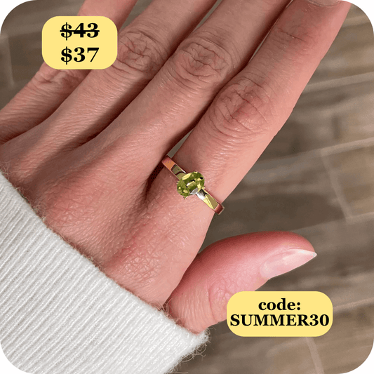 Enlight Peridot Fidget Ring