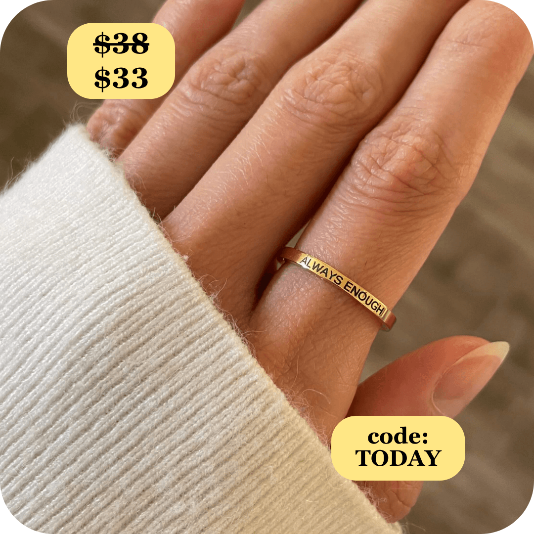 Worthy Affirmation Stacking Ring