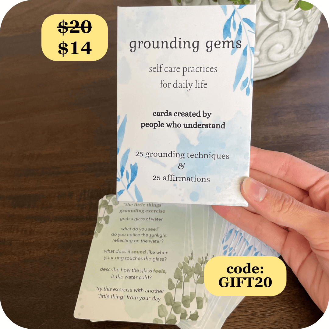 Grounding Gems: Grounding Exercises and Affirmations Card Deck