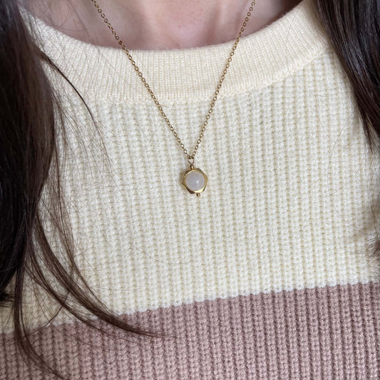 Luna Moonstone Fidget Necklace