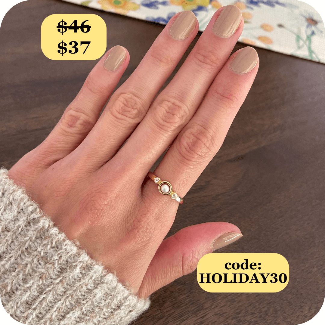 Mindful Pearl Fidget Ring