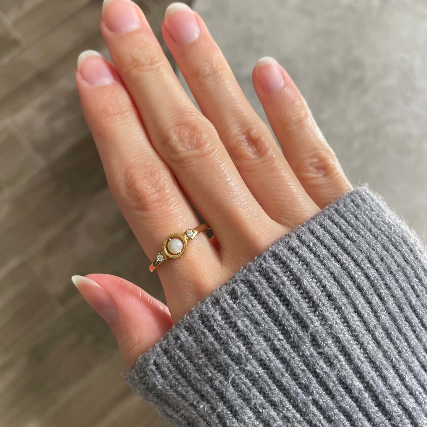 Mindful Pearl Fidget Ring