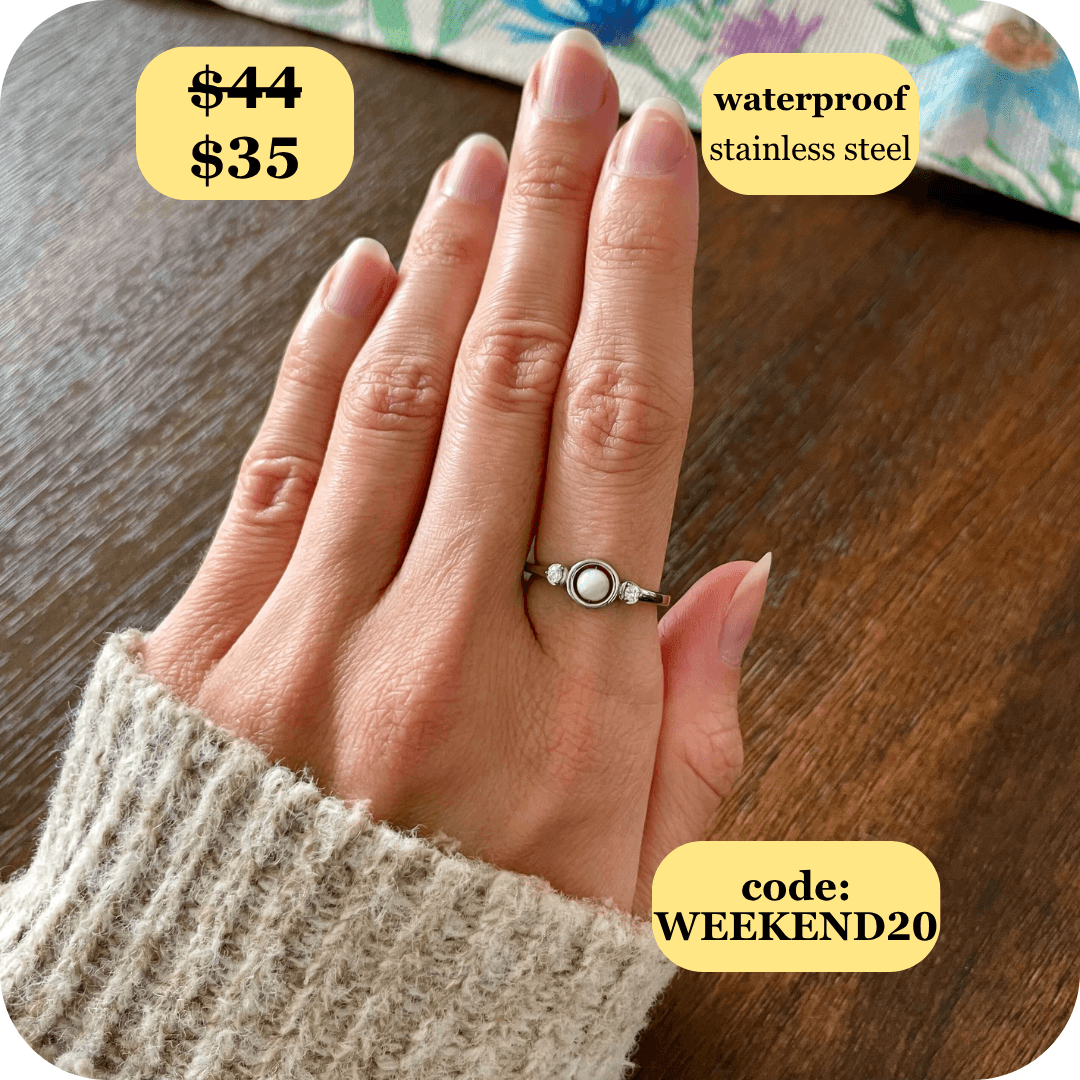 Mindful Pearl Fidget Ring