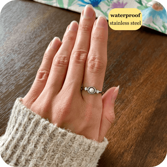 Mindful Pearl Fidget Ring