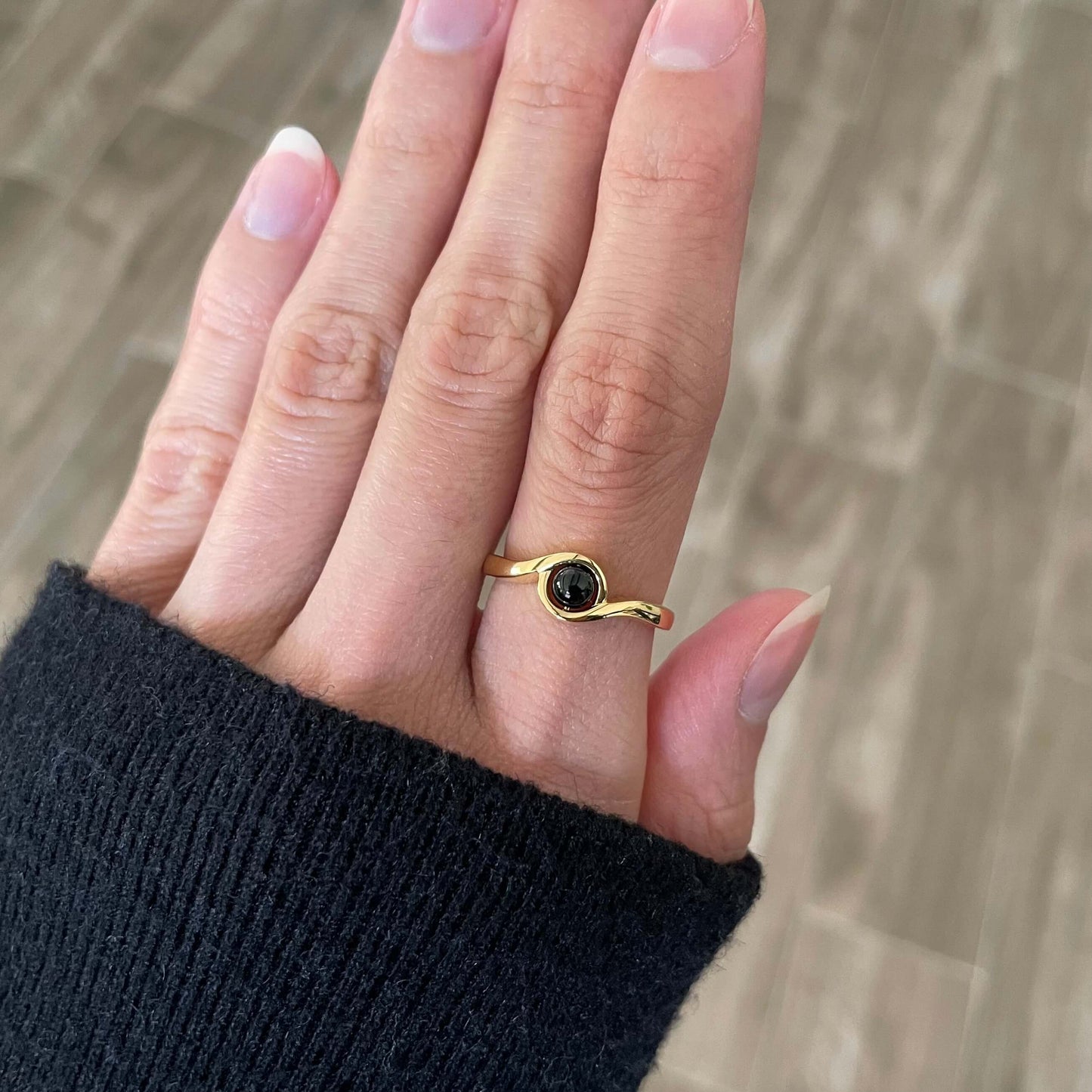 Muse Black Onyx Fidget Ring