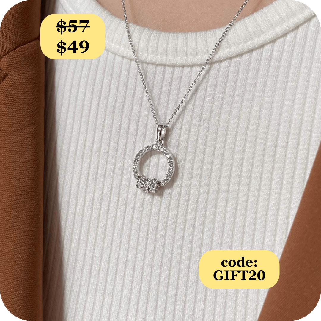 Radiance White Topaz Fidget Necklace