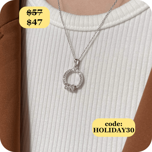 Radiance White Topaz Fidget Necklace