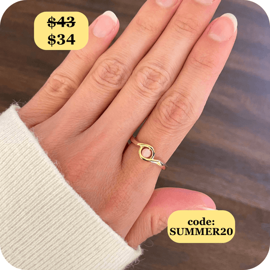 Serenity Rose Quartz Fidget Ring