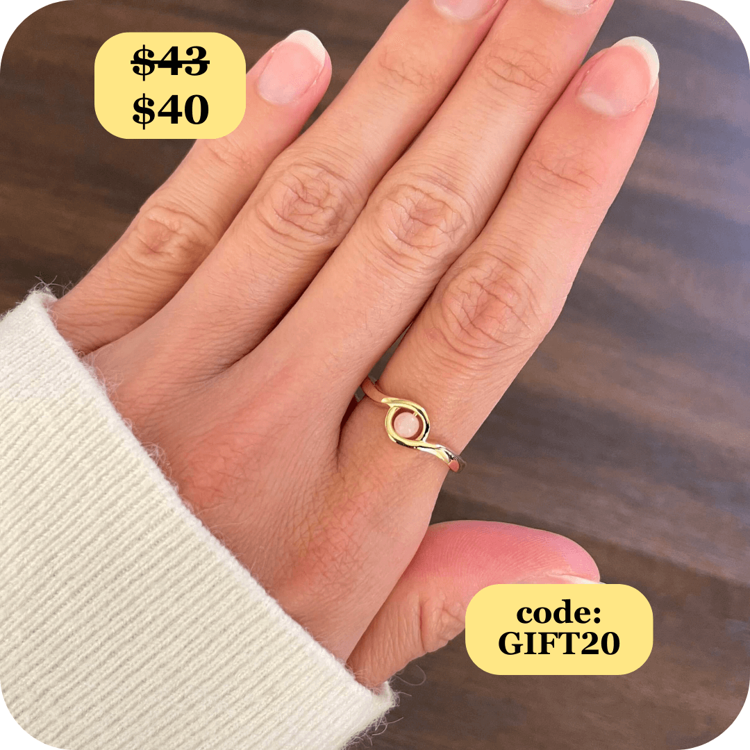 Serenity Rose Quartz Fidget Ring