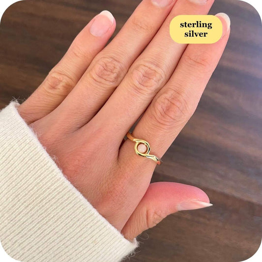 Serenity Rose Quartz Fidget Ring Sterling Silver