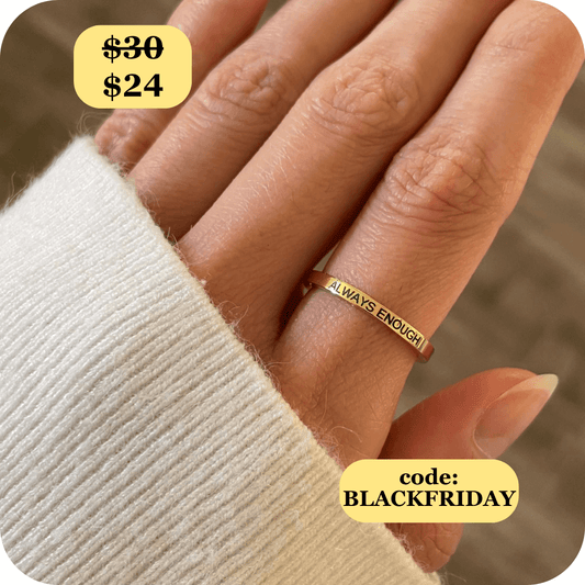Worthy Affirmation Stacking Ring